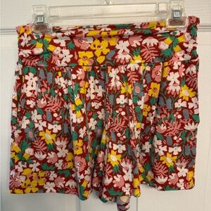 Toad&Co Multicolor Floral Chaka Shorts Size Small NWOT